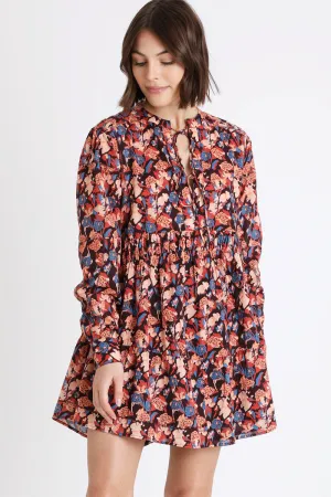 Berenice - Robe Trapèze Noir Et Beige