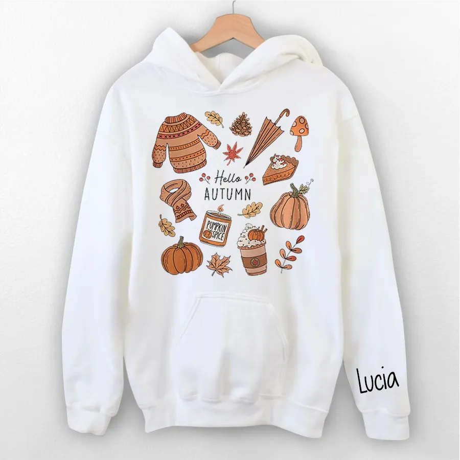 Customized Autum Little Things Shirt, Iprintasty halloween, Retro Fall Shirt, Cute Fall Shirt, Hello Fall Hoodie