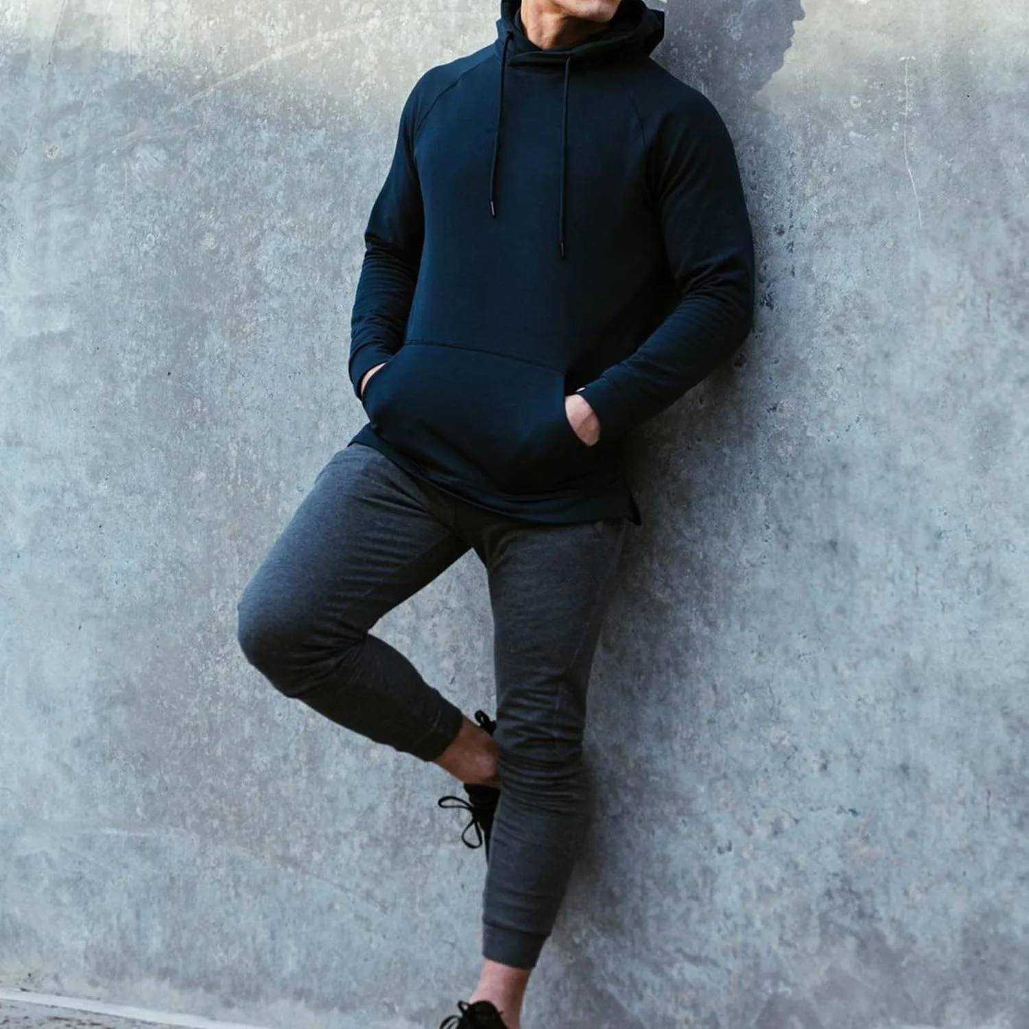 GYMELITE Men's Gym Sweatpants Workout Joggers Active Athletic Jogger Pants with Zipper Pockets Casual Running Track Pants