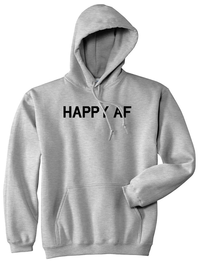 Happy AF Mens Pullover Hoodie