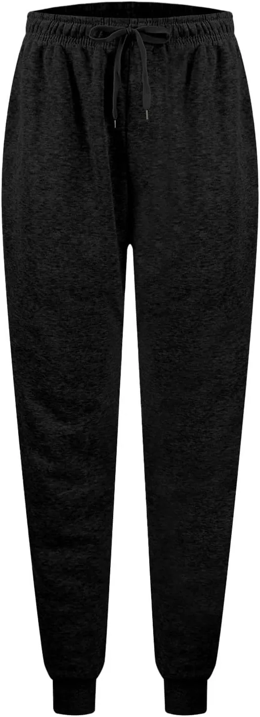 Joggers for Women Casual Fleece Baggy Sweatpants Jogger Pants with Pockets Drawstring Cinch Bottom Sweatpants