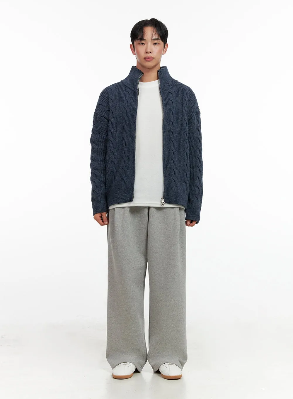 Men's Pintuck Wide-Leg Sweatpants IN426