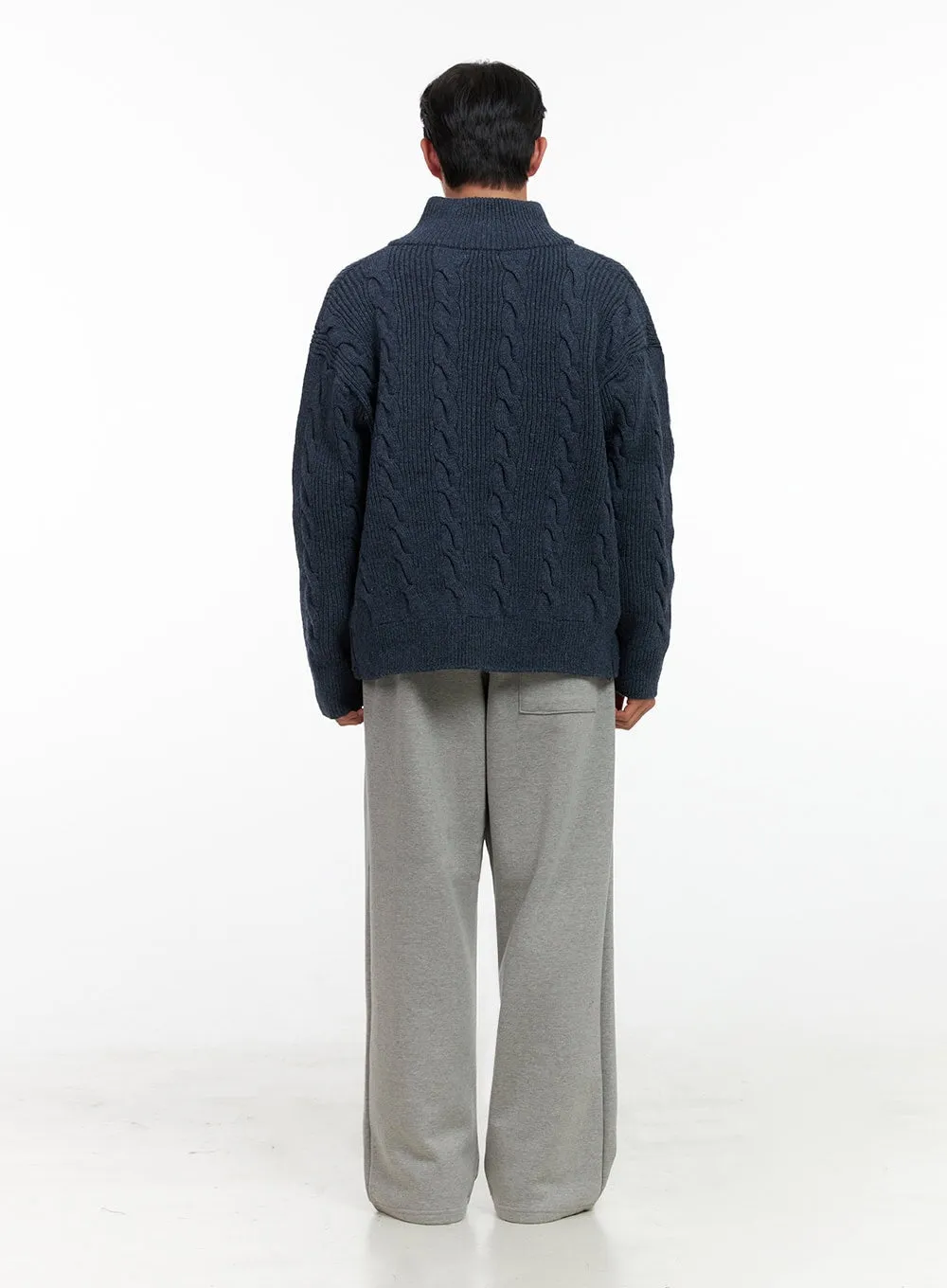 Men's Pintuck Wide-Leg Sweatpants IN426
