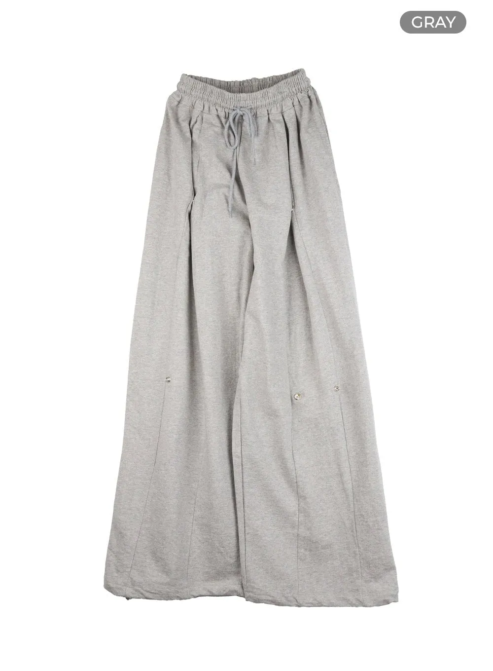 Pintucked Wide Leg Sweatpants IG405