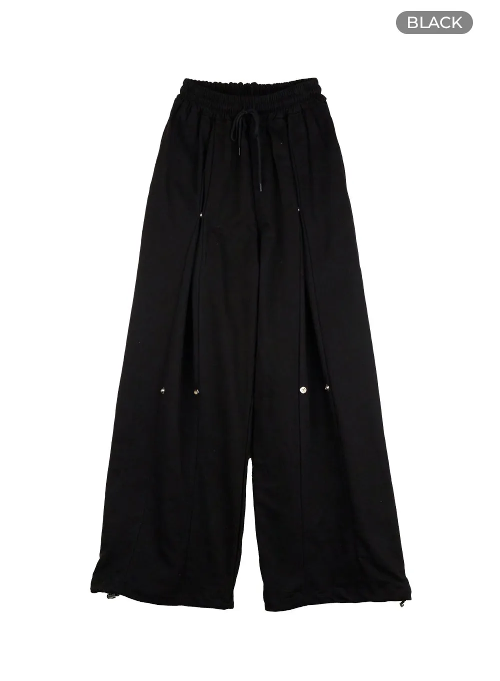 Pintucked Wide Leg Sweatpants IG405
