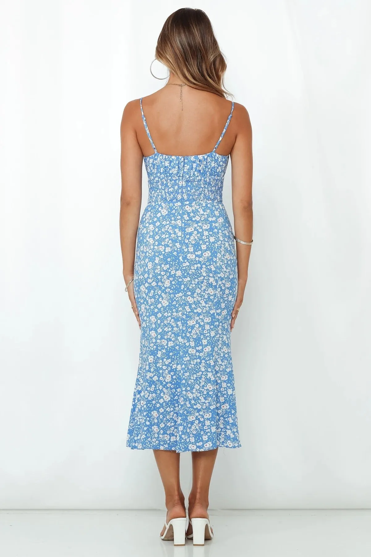 Summer new sexy suspenders halter printed dress