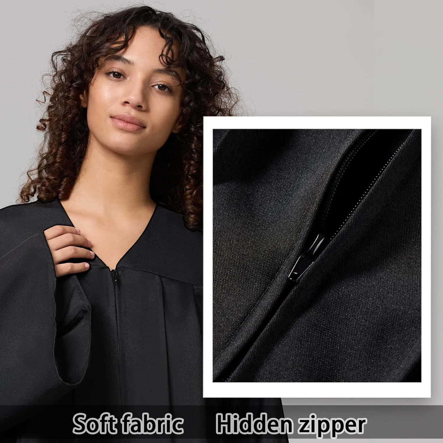Unisex Matte Graduation Gown for High School,Choir Robes for Church, Judge Robes Costume 12 Colors