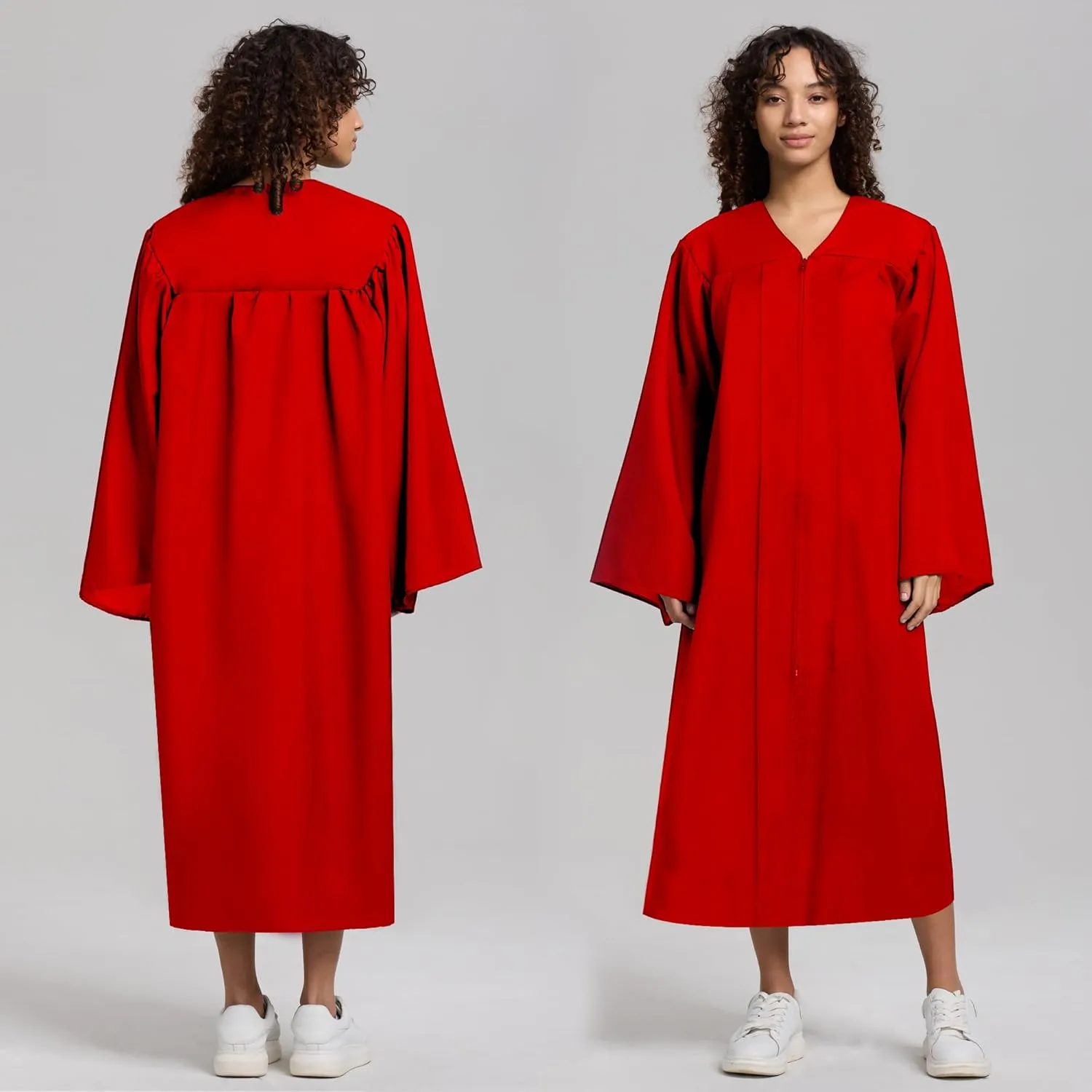 Unisex Matte Graduation Gown for High School,Choir Robes for Church, Judge Robes Costume 12 Colors