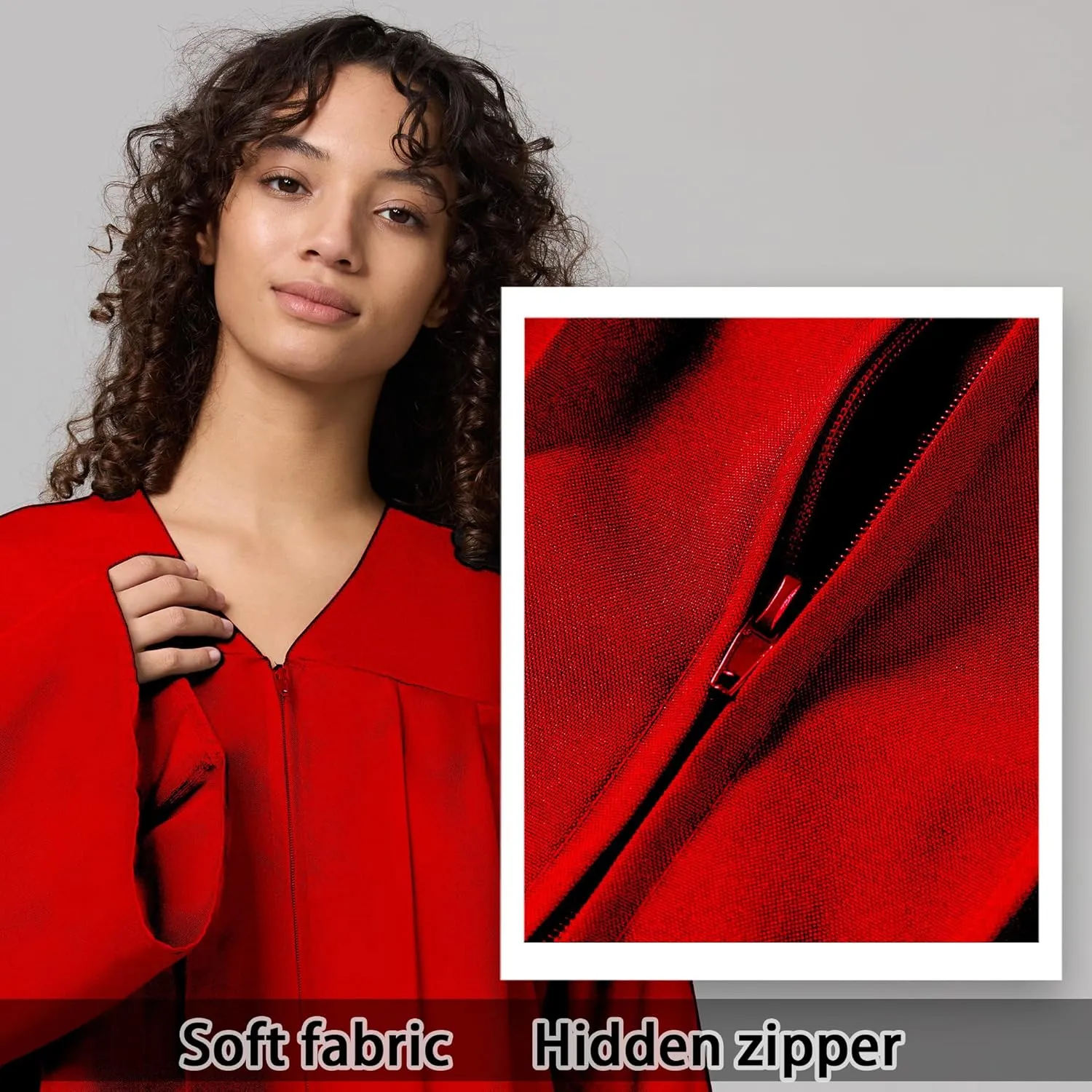 Unisex Matte Graduation Gown for High School,Choir Robes for Church, Judge Robes Costume 12 Colors