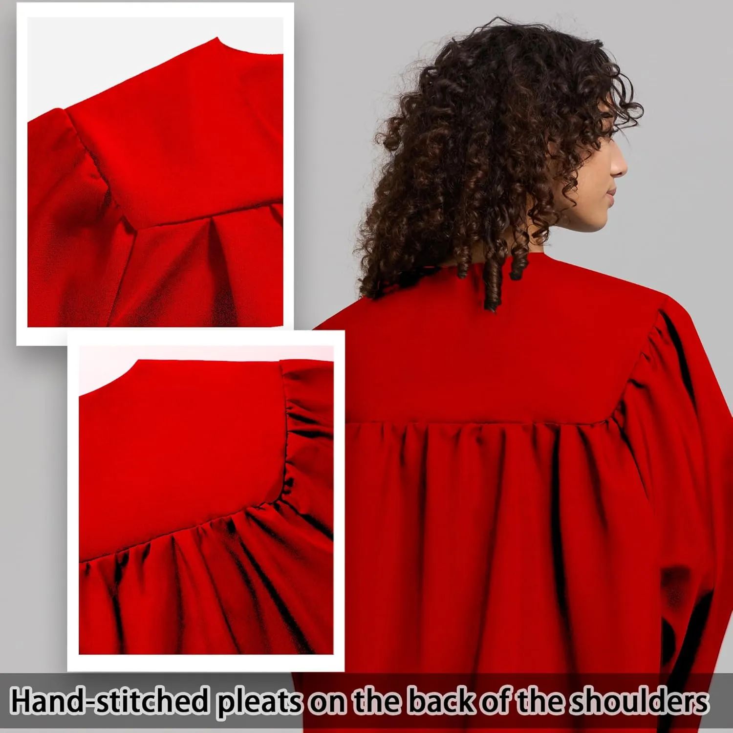 Unisex Matte Graduation Gown for High School,Choir Robes for Church, Judge Robes Costume 12 Colors